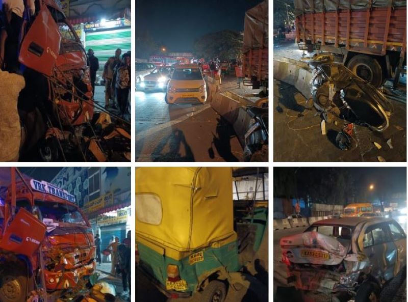 bengaluru serial accident