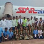 school children plane tour